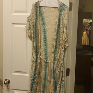 Short sleeve cardigan/sweater